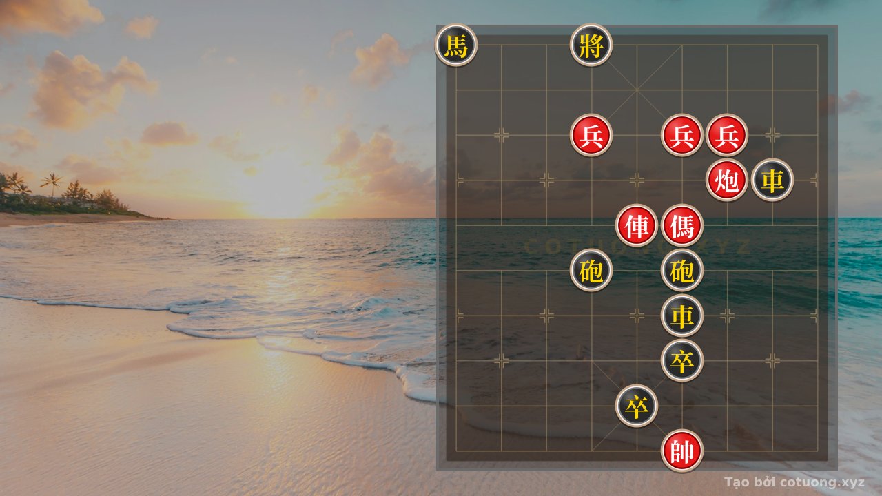 Thế cờ: Xiangqi: Red Breaks Black with 'Chariot Straight Attack' - Reversal Strategy from File 5 — Cờ Tướng Online