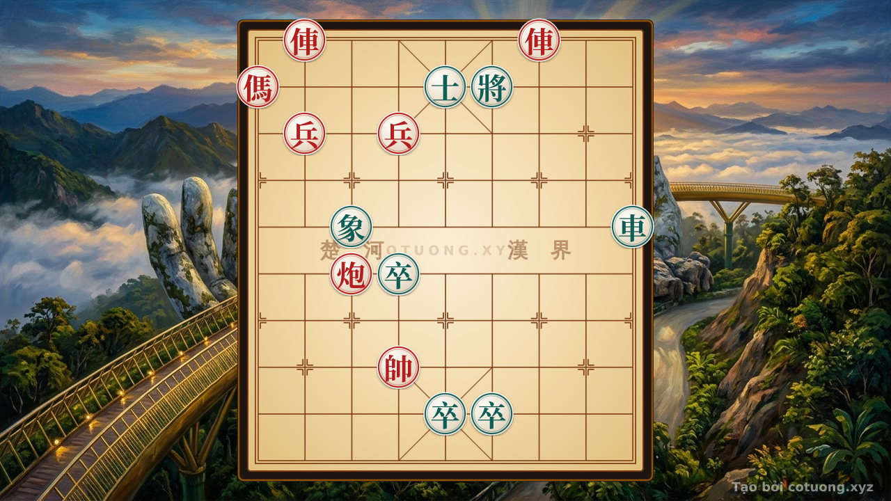 Thế cờ: The 'Black Black Red Red' Formation - The Secret of the Red Chariot on File 8 and the Red Cannon on File 7 — Cờ Tướng Online