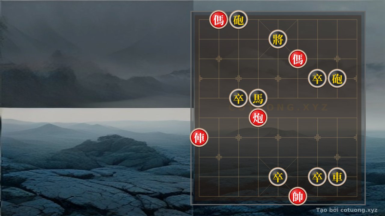 Thế cờ: Red God Breaks the Siege: Cannon Advances Straight to 8, Black's Feet Tremble! — Cờ Tướng Online