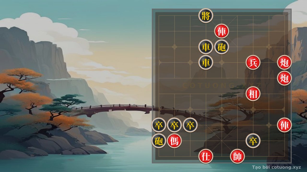 Thế cờ: Red General Chess: Strategy to Break Black's Defense in the 'Empty Cannon' Formation — Cờ Tướng Online