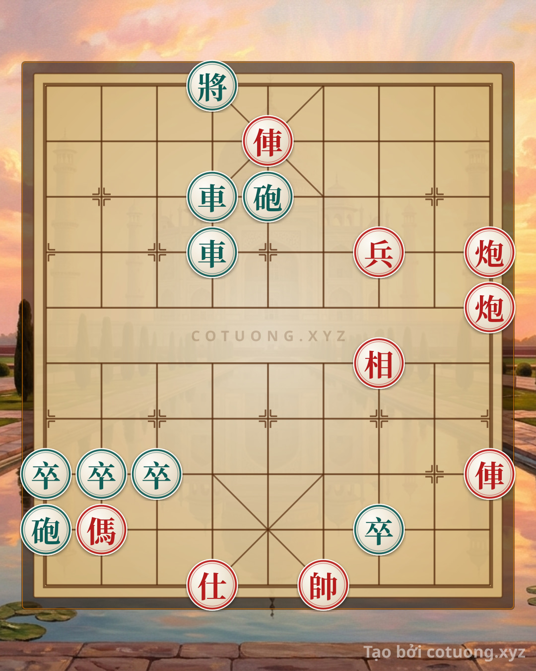 Challenge: Red General Chess: Strategy to Break Black's Defense in the 'Empty Cannon' Formation - Can you solve it?