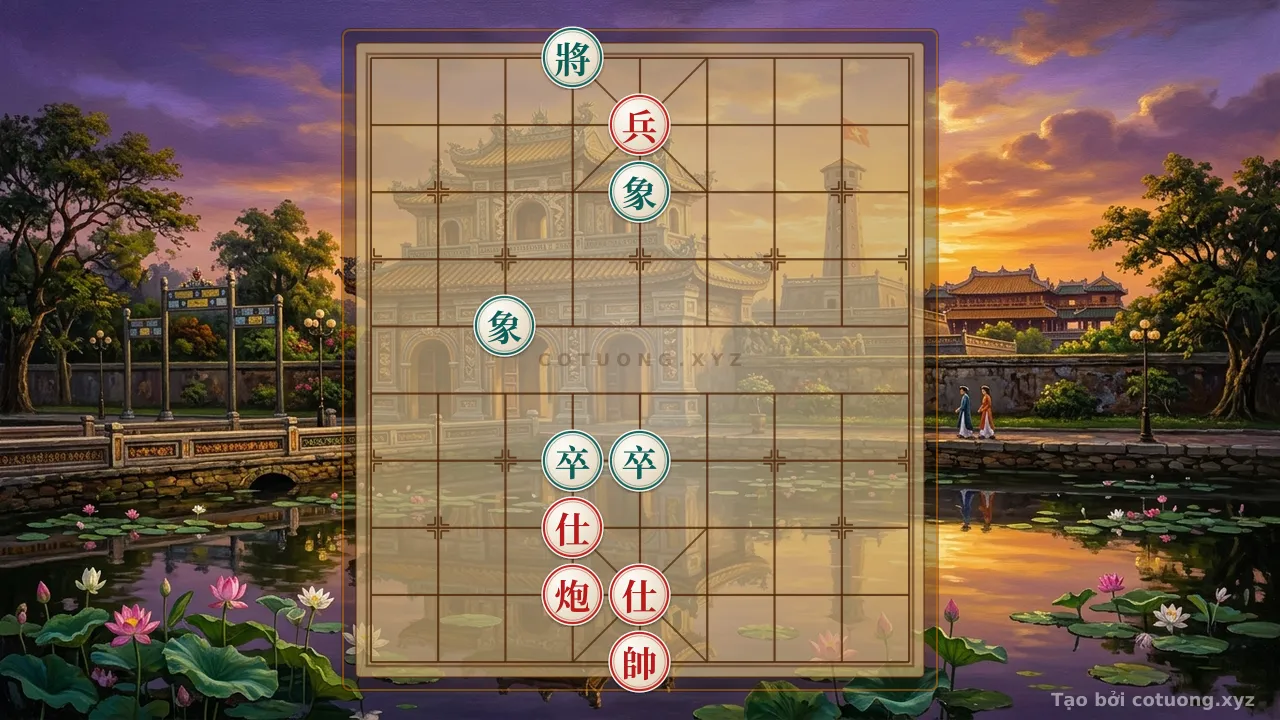 Thế cờ: Mastering the High Defense: The Art of Counterattacking Against Black's Assault in a Difficult Position — Cờ Tướng Online