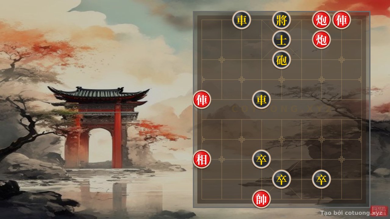 Thế cờ: Xiangqi Online: How Red Uses the 'Empty Cannon' and 'Rook Thrust' Tactics to Confuse Black — Cờ Tướng Online