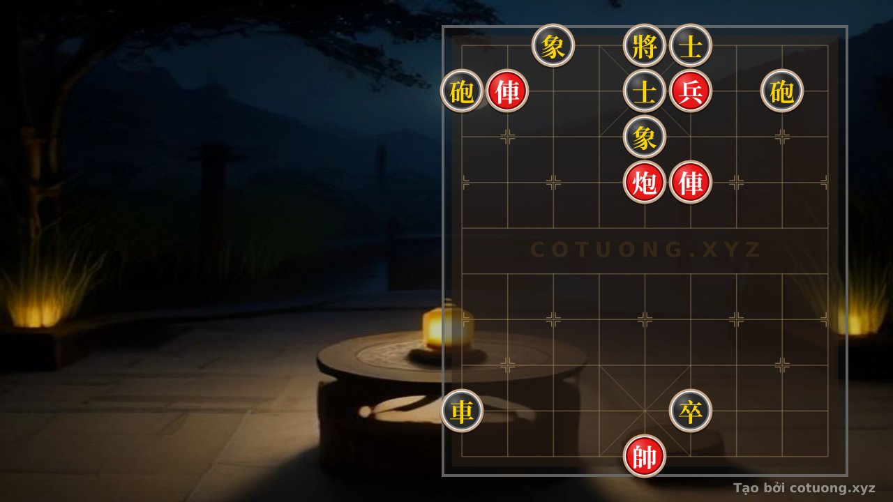 Thế cờ: Peak of the Endgame: 2 Rook Cannons vs. Rook 2 Cannons, 2 Advisors, and 2 Elephants - The Secret to Breaking the Defensive Grid — Cờ Tướng Online
