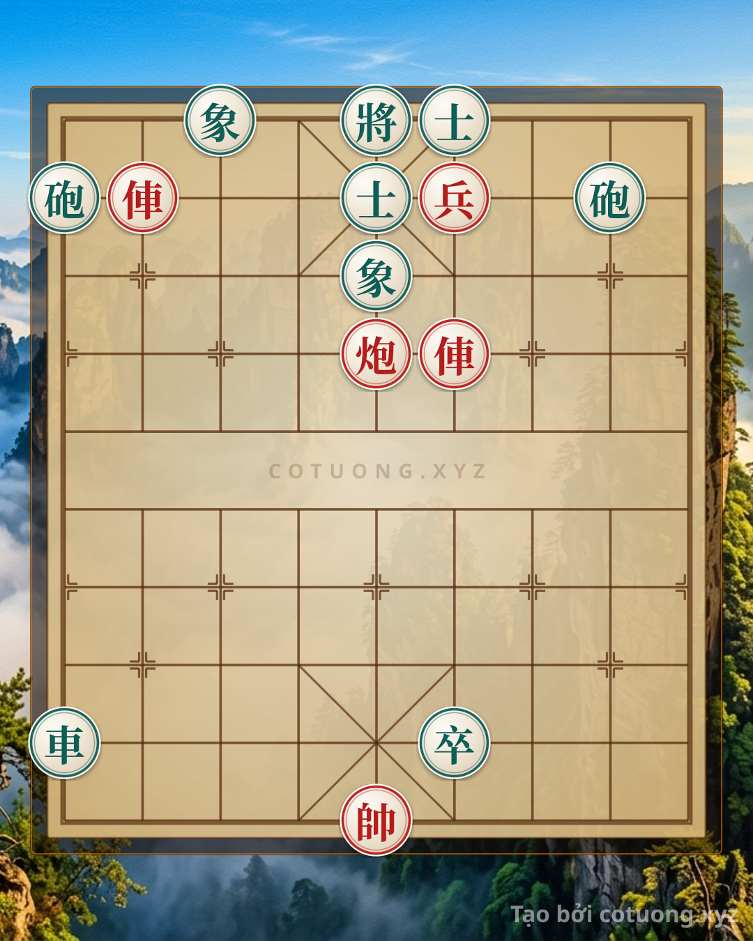 Challenge: Peak of the Endgame: 2 Rook Cannons vs. Rook 2 Cannons, 2 Advisors, and 2 Elephants - The Secret to Breaking the Defensive Grid - Can you solve it?