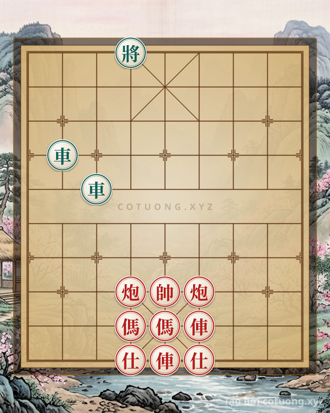 Challenge: Song xa pháo giáp công đoạt tướng - Can you solve it?