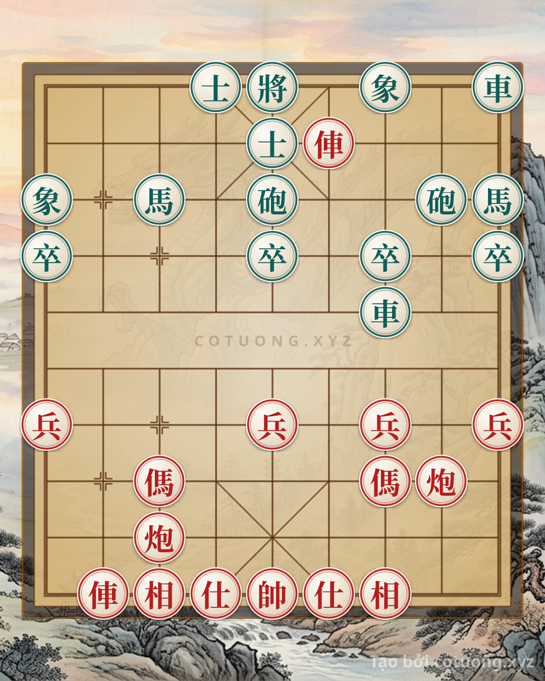 Challenge: The Pawn Sacrifice: The Counter-Current Strategy of Xiangqi Online - Can you solve it?