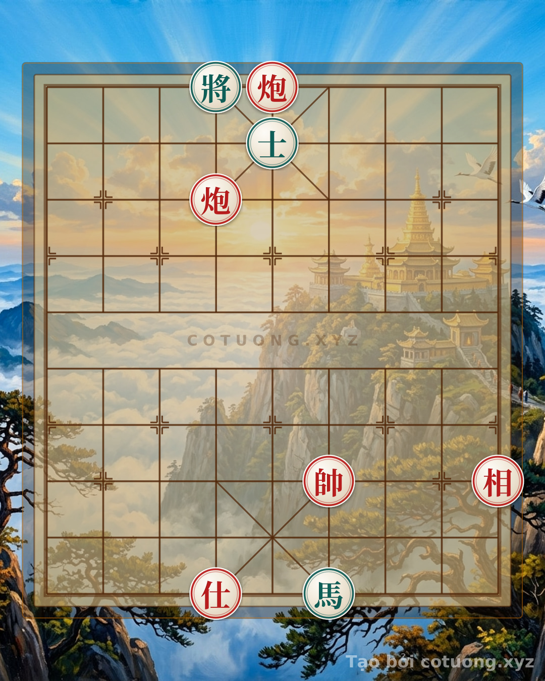 Challenge: Red Cannon Roars at the 5th File: A Blinding Checkmate of the Black General in 3 Moves! - Can you solve it?
