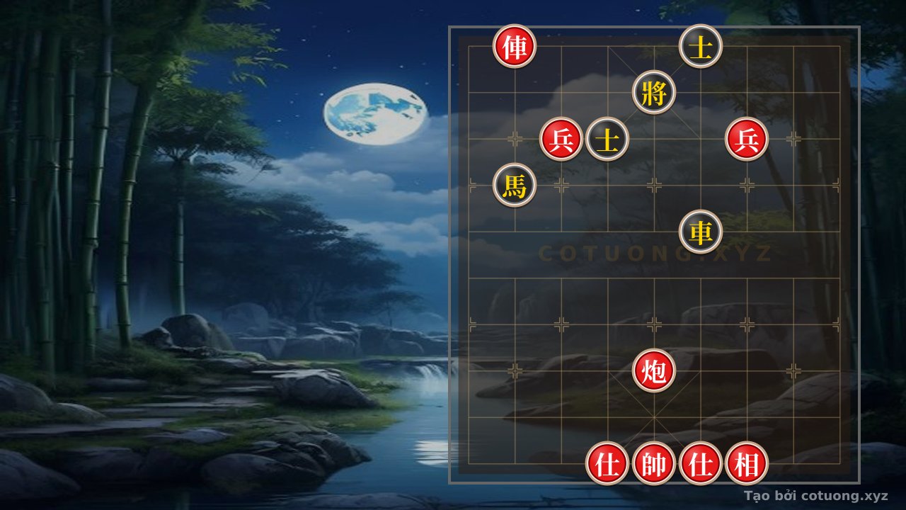 Thế cờ: Red Rook on File 8, Rank 10: 'I Am the King, But Why Aren't You Afraid?' — Cờ Tướng Online
