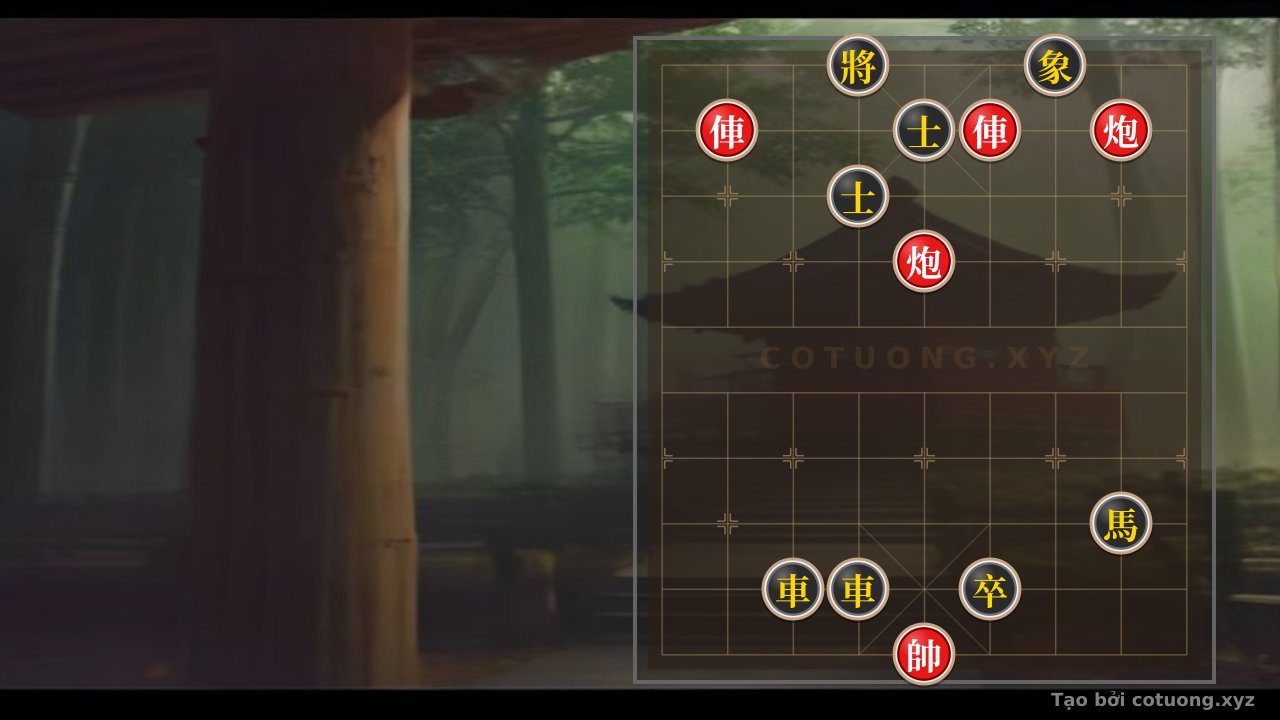Thế cờ: Xiangqi Battle: Red Chariot Storms, Red Cannon Thunders - A Crucial Clash — Cờ Tướng Online