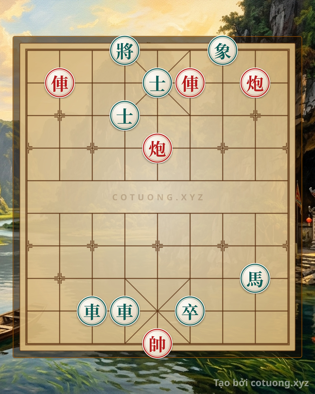 Challenge: Xiangqi Battle: Red Chariot Storms, Red Cannon Thunders - A Crucial Clash - Can you solve it?