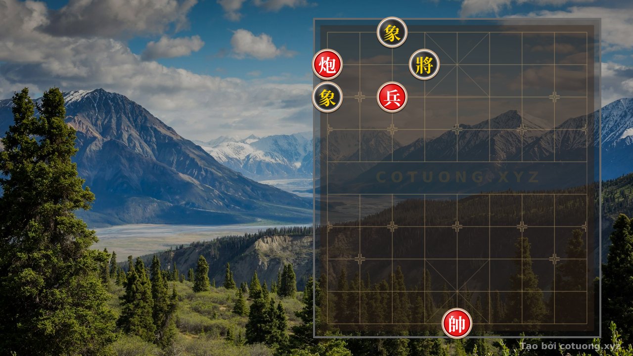 Thế cờ: Super Difficult Xiangqi Position: Red Cannon at 9/9 vs Black Bishop at 3/10 - Solution to Defeat Opponent — Cờ Tướng Online