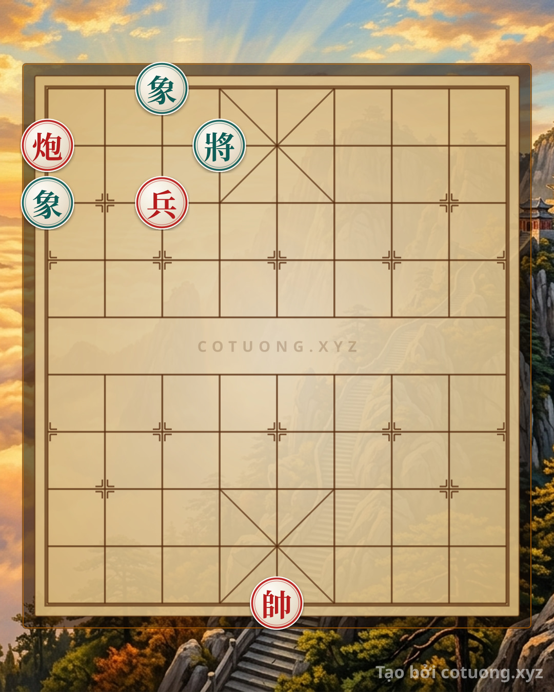 Challenge: Super Difficult Xiangqi Position: Red Cannon at 9/9 vs Black Bishop at 3/10 - Solution to Defeat Opponent - Can you solve it?