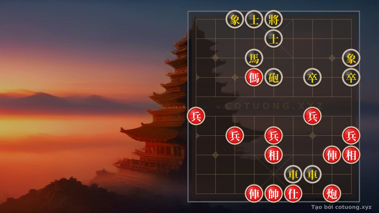 Thế cờ: The Red Cannon's Empty Rook - A Terrifying Strategy at Position 5-7 — Cờ Tướng Online