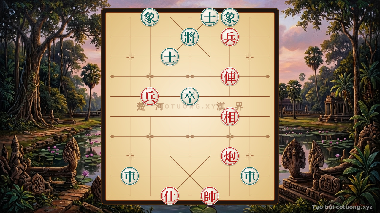 Thế cờ: Super Difficult Xiangqi: Defeat Black in 3 Moves — Cờ Tướng Online