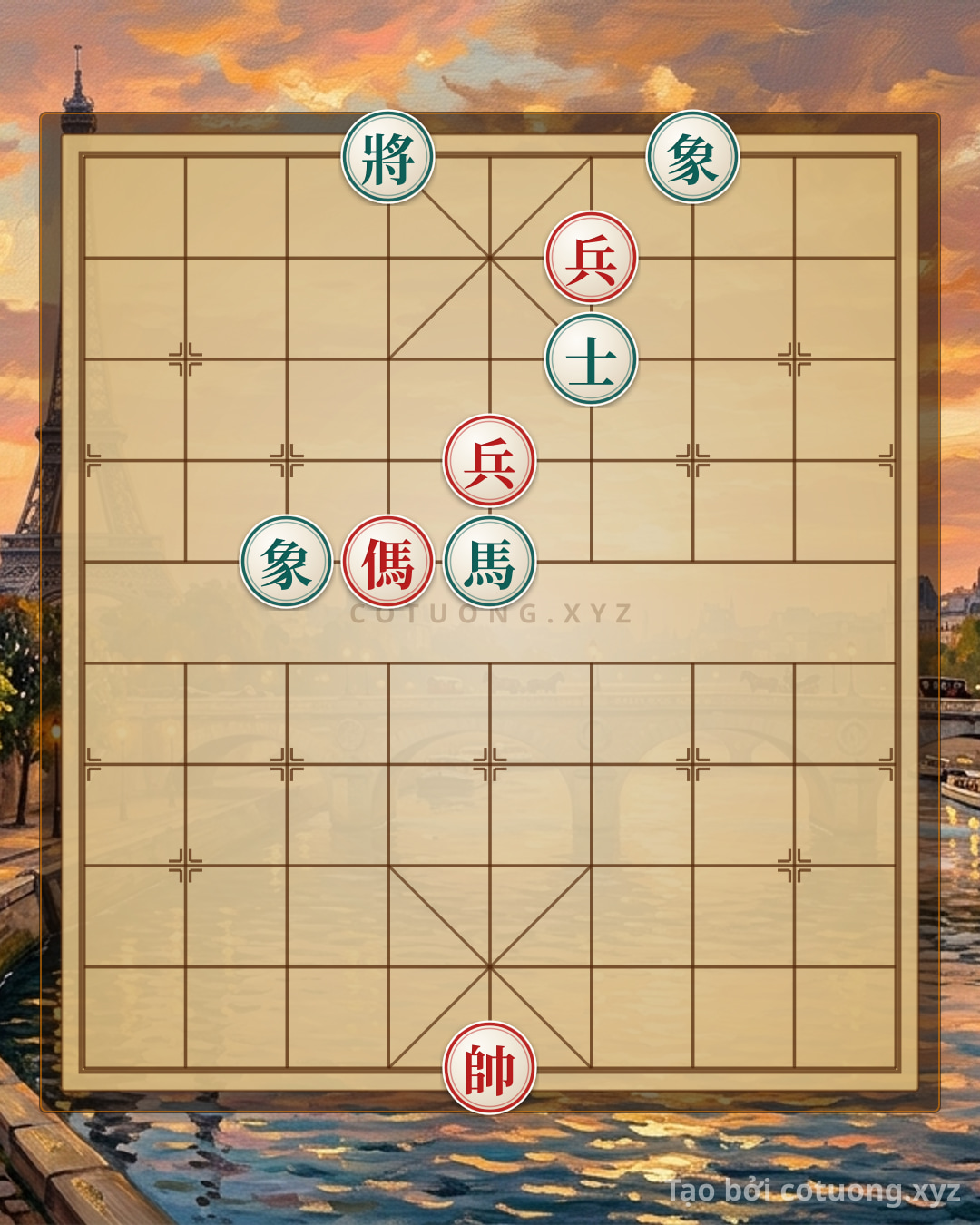 Challenge: Super Difficult AI Xiangqi: 'Phoenix on the Roof' - Critical Mistake - Can you solve it?