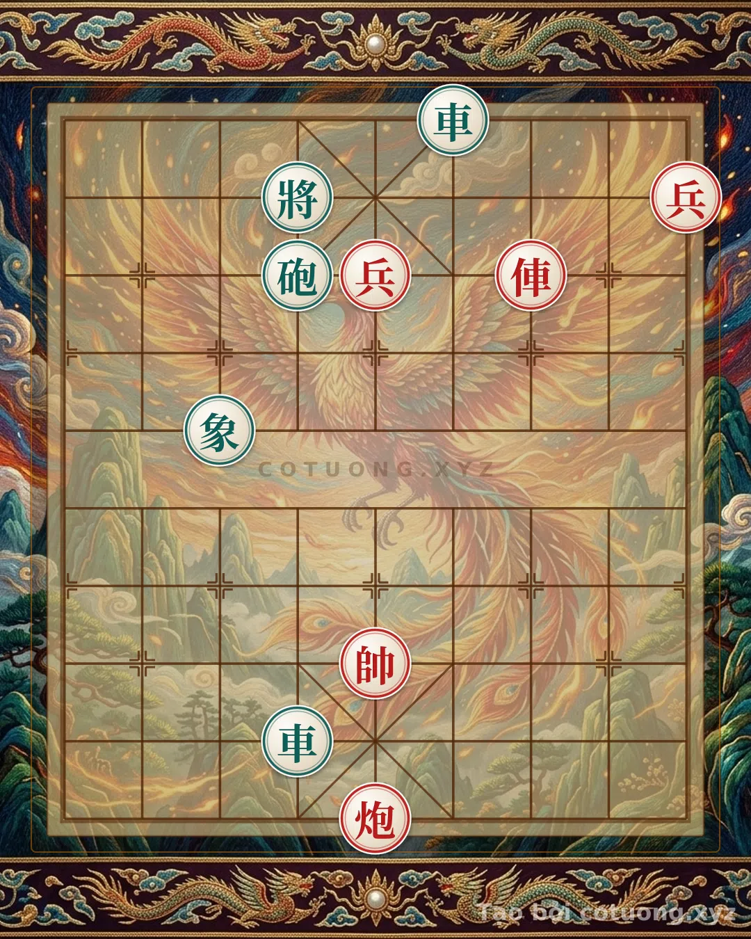 Thế cờ: Red General vs Black General: 