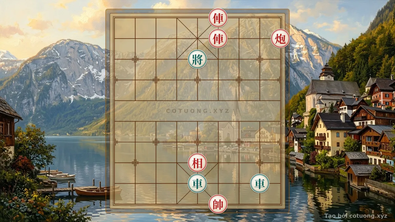 Thế cờ: Endgame Mastery: 2 Rooks Cannon vs 2 Rooks - The Secret of the Red Cannon on the 9th Rank — Cờ Tướng Online
