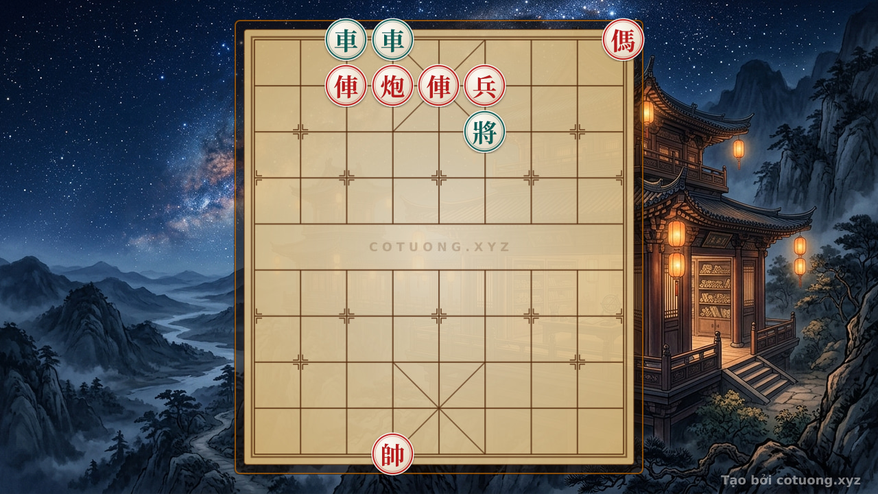 Thế cờ: Defensive Counterattack in the 'Red Horse on 10th Rank' Formation - The Master's Secret — Cờ Tướng Online