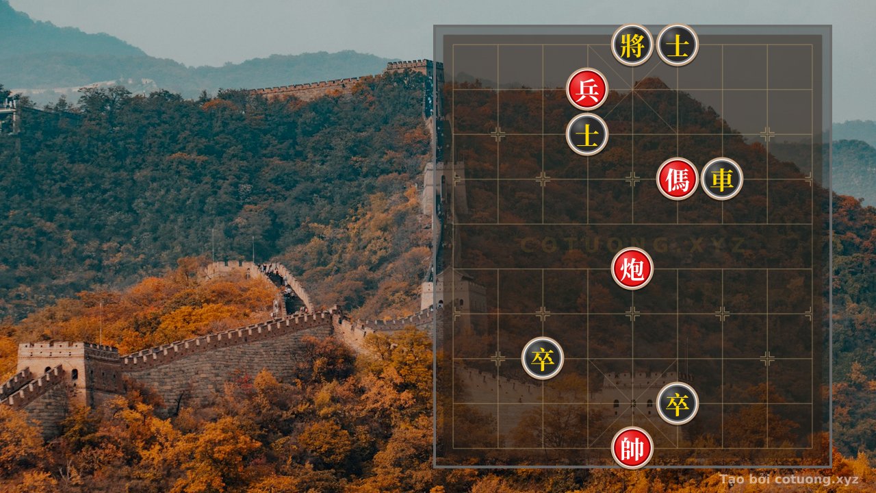 Thế cờ: The Secret of the Red Cannon, Horse, and Pawn vs. the Black Chariot: A Classic Checkmate in Just 3 Moves | High-Level Offline Xiangqi — Cờ Tướng Online