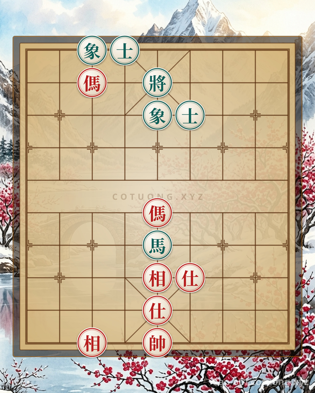 Challenge: Red General's Pawn Break: Unexpected Double Horse Leg Strategy - Can you solve it?