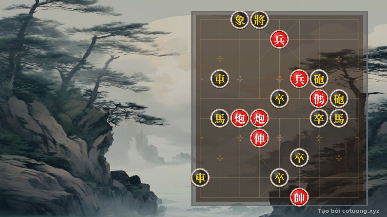 Thế cờ: The Mystical Endgame #e550: How Red's 2 Rooks, 2 Cannons, and 2 Horses Can Crush Black's Mighty Formation of 2 Rooks, 2 Cannons, 2 Horses, and 4 Pawns - Can It Be Turned Upside Down in One Move? — Cờ Tướng Online