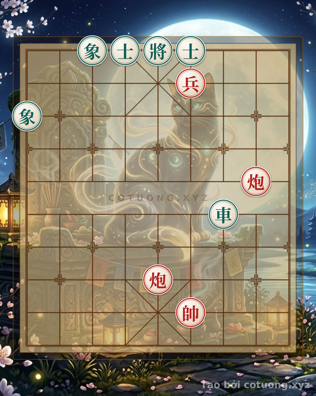Challenge: Simple Cannon Trap: Mastering the Red Side with Just Two Cannons and One Pawn - Can you solve it?