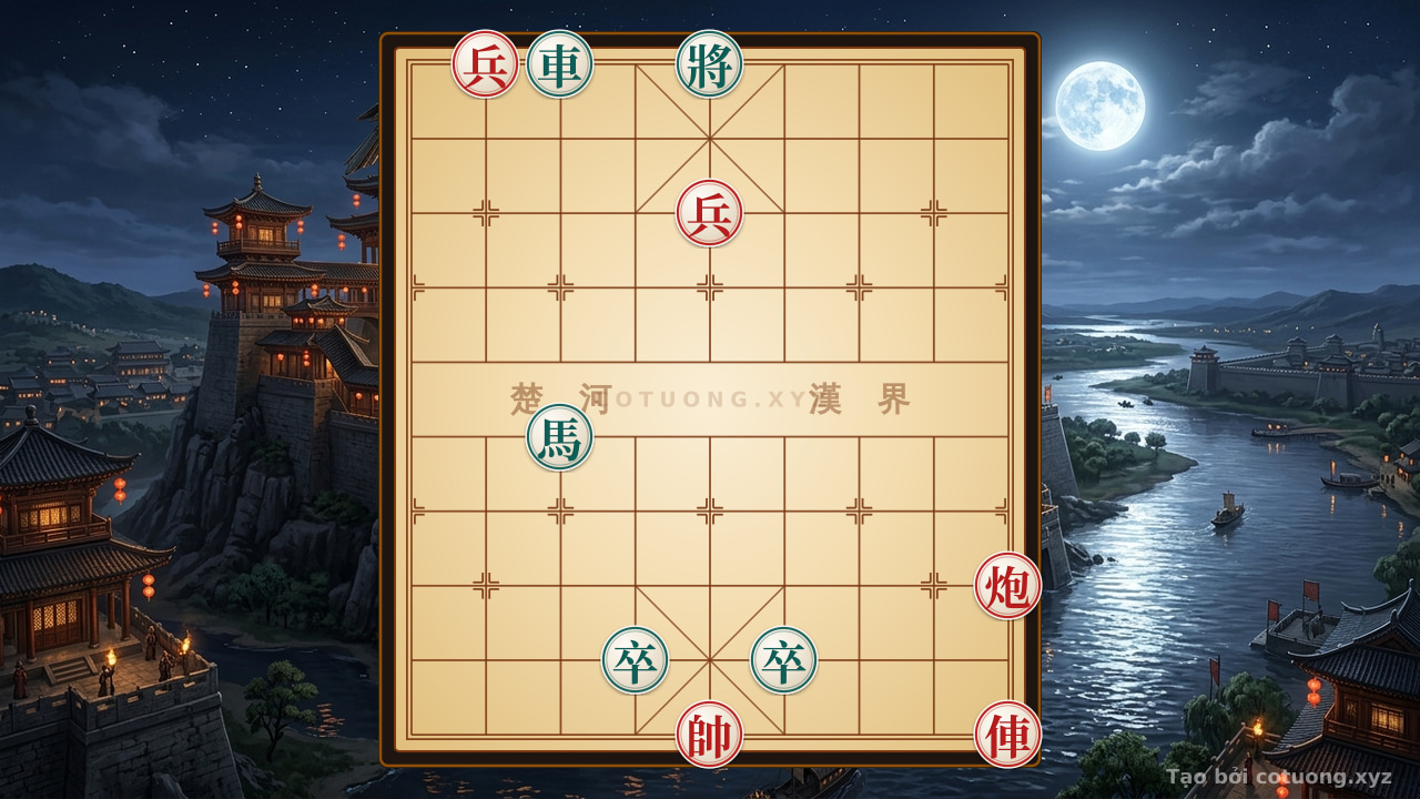 Thế cờ: Red General's Victory Over Black: The Sacrifice Strategy to Kill — Cờ Tướng Online