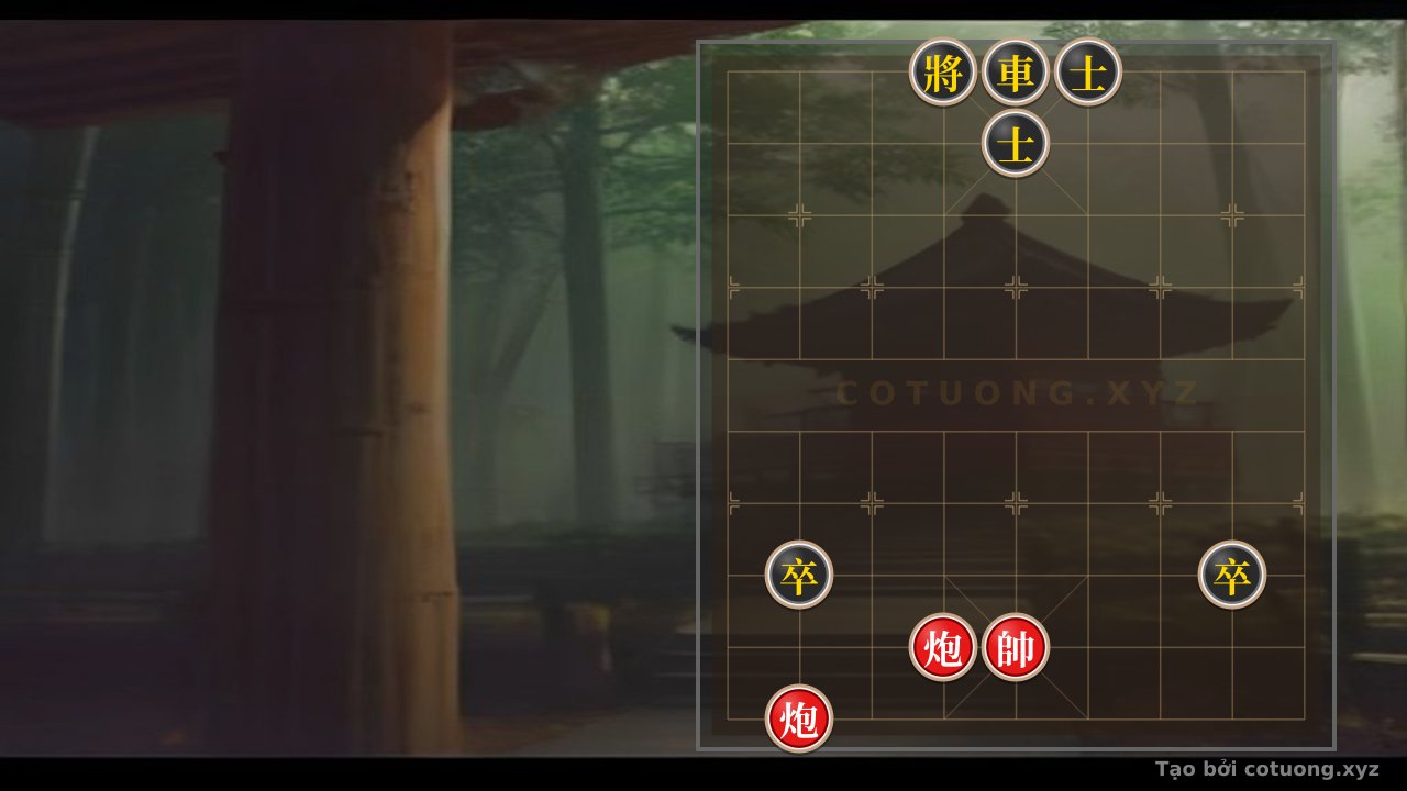 Thế cờ: The Counterattack Reversal in the Double Cannon vs. Double Rook and Two Pawns with Two Advisors: Turning a Disadvantage into Victory — Cờ Tướng Online