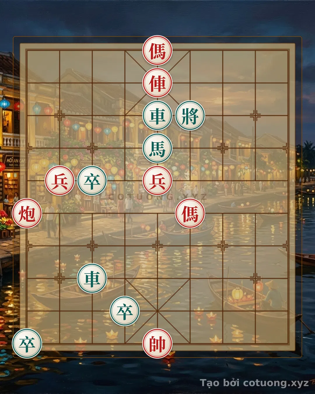 Thử Thách: Bí kíp phòng thủ phản công: Lợi dụng song mã giao chân của Đỏ để lội ngược dòng - Bạn có thể giải được?