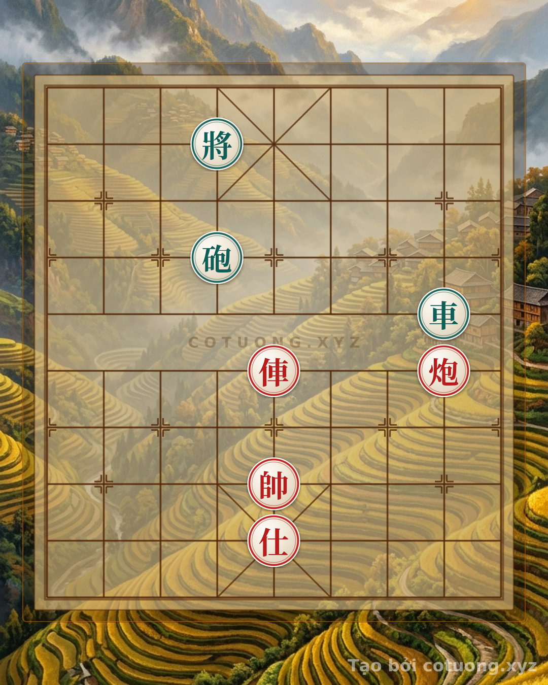 Thế cờ: Xiangqi Masterpiece: Red Rook and Black Cannon's Unexpected Counterattack - Tactical Analysis — Cờ Tướng Online