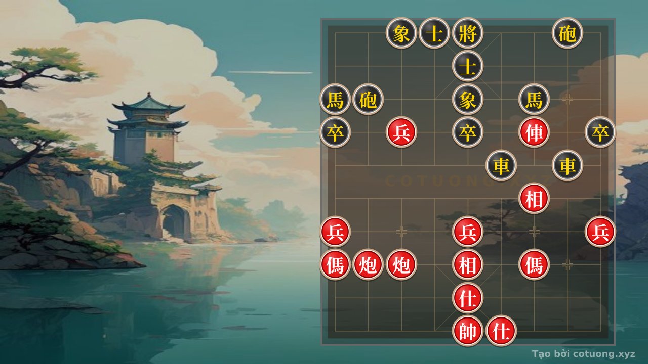 Thế cờ: Legendary Counterattack Tips: How Red Flips the Rook 2Cannons 2Horses 4Pawns Chessboard from Passive to Victory — Cờ Tướng Online