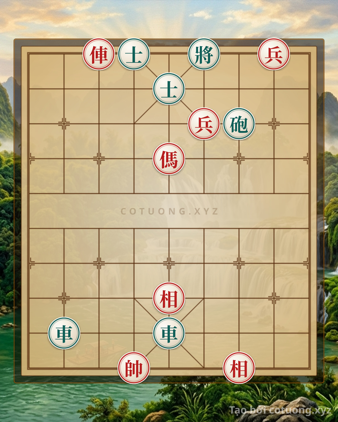 Challenge: Red Chariot on File 7, Rank 10: The Subtle Trap of the Black Cannon and Black Advisor - Can you solve it?