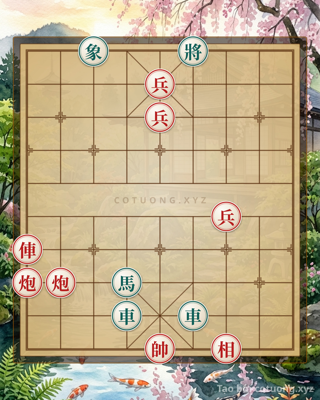 Challenge: Quick Checkmate Trick: Red Cannon Pierces Black Chariot at 4-2 - Can you solve it?