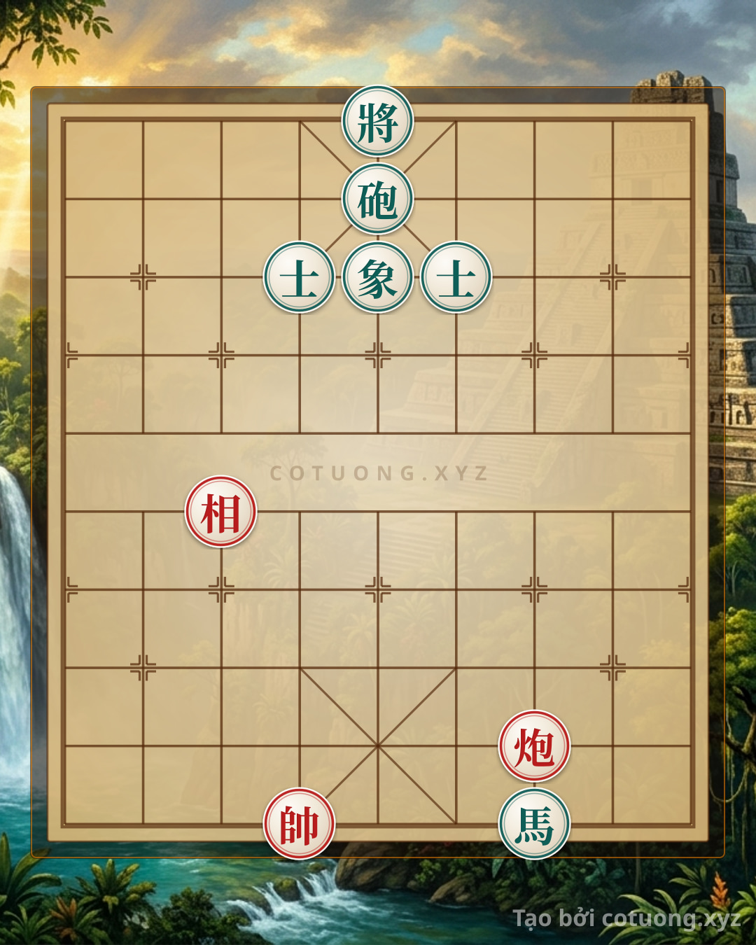 Thế cờ: The Ultimate Checkmate Manual: Red Bishop's Desperate Counterattack in Endgame Tactics — Cờ Tướng Online