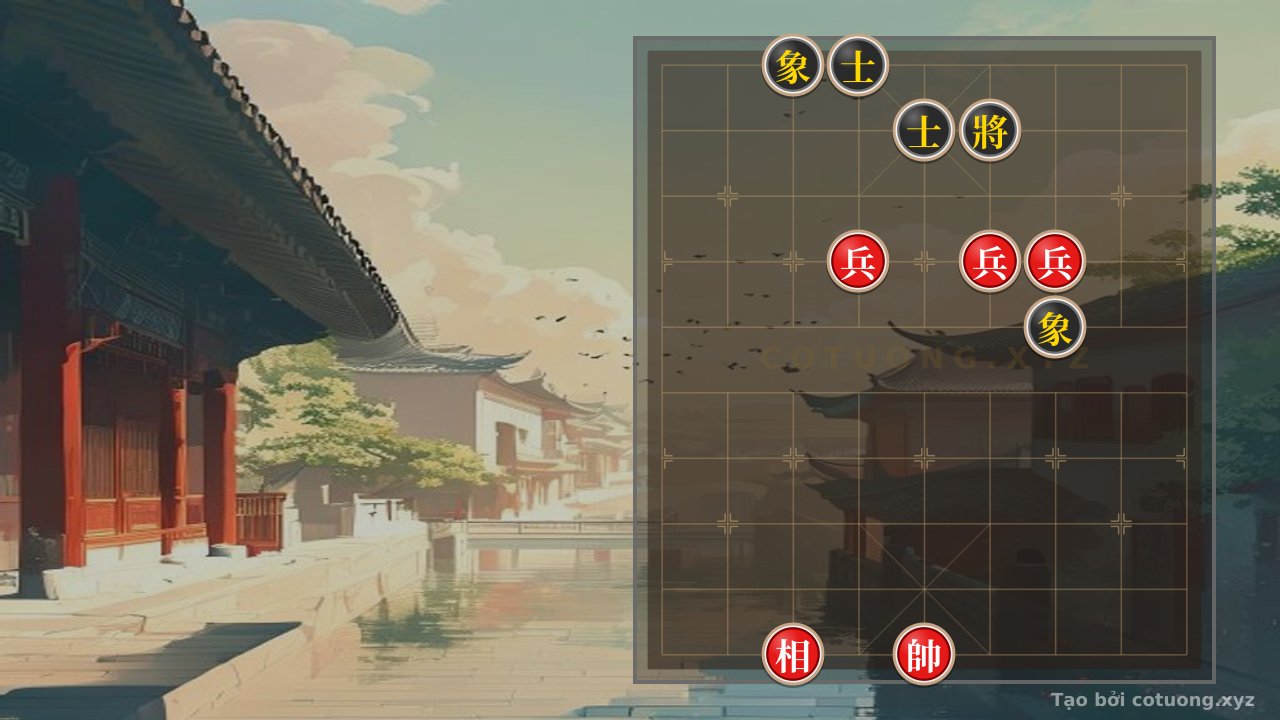 Thế cờ: Xiangqi Online AI: Red's Strategy to Break Black's Elephant When It's Exposed on the 10th File — Cờ Tướng Online