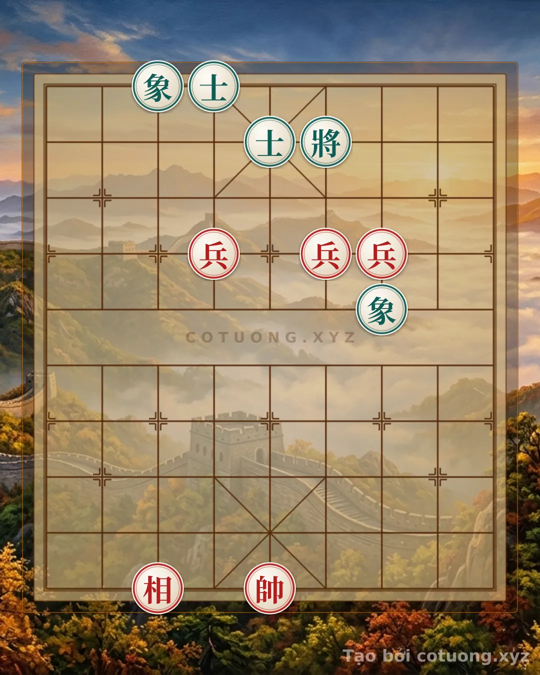Challenge: Xiangqi Online AI: Red's Strategy to Break Black's Elephant When It's Exposed on the 10th File - Can you solve it?