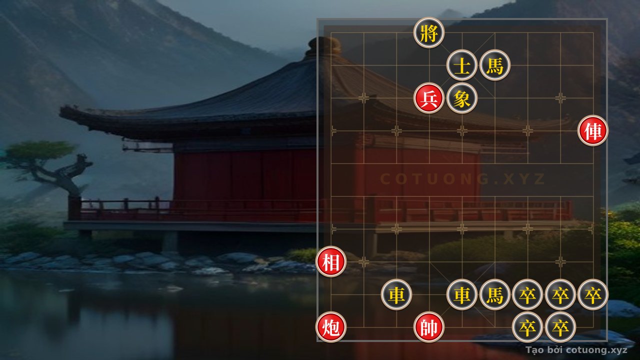 Thế cờ: The Deadly Trap in the Tướng Formation: When the Red Chariot Roars and the Black Horse Snarls — Cờ Tướng Online
