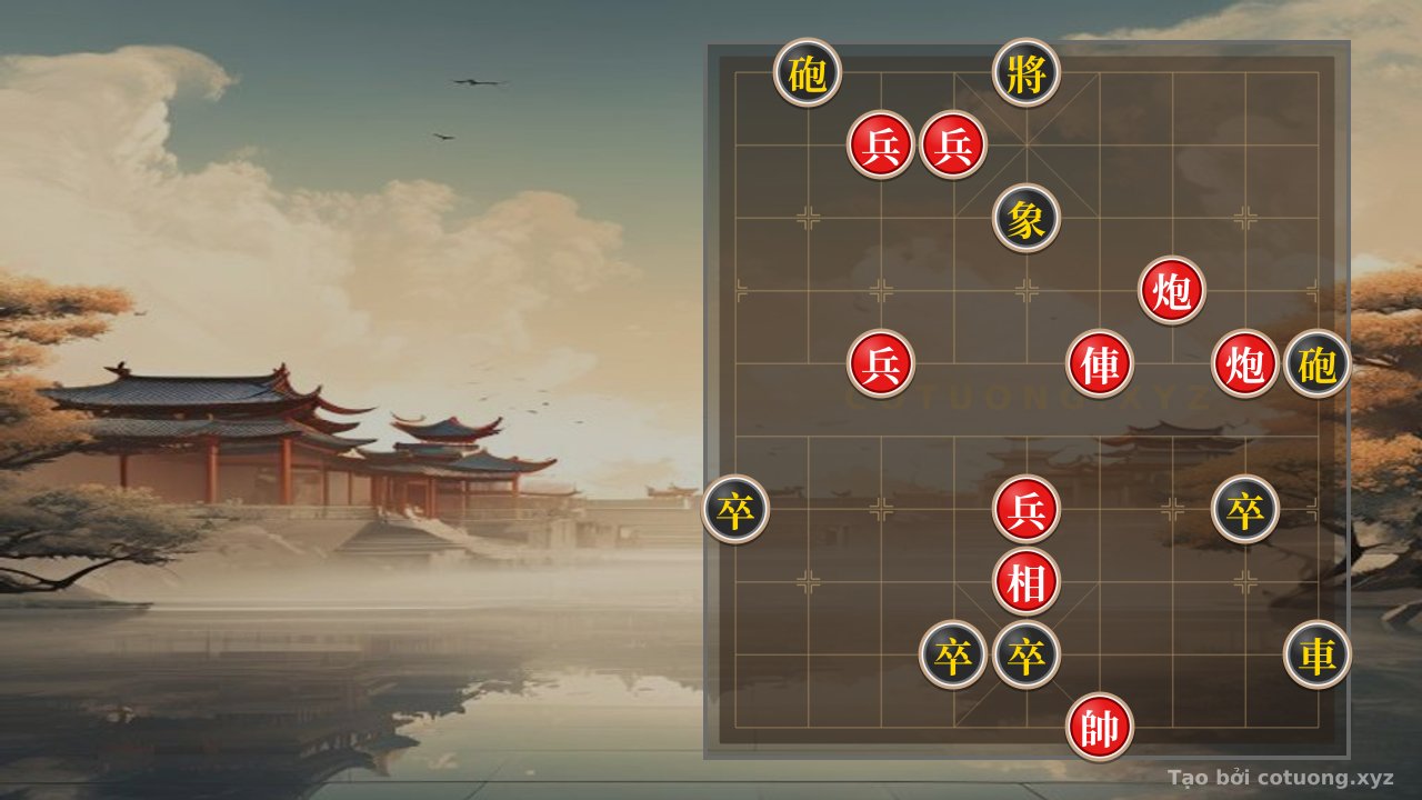 Thế cờ: Red Cannon Retreat 2: Strategy to Defeat the Black Chariot in a Xiangqi Battle — Cờ Tướng Online