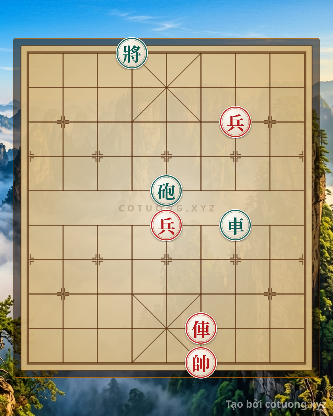 Challenge: Xiangqi Secrets: Red Chariot & Black Cannon Checkmate - Can you solve it?