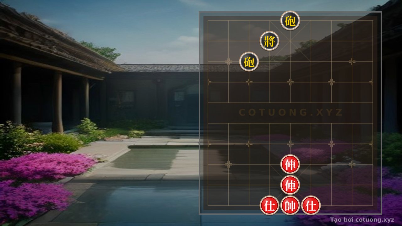 Thế cờ: Xiangqi (Chinese Chess): Black Chariot Cannon Empty, Red Chariot Retreats — Cờ Tướng Online