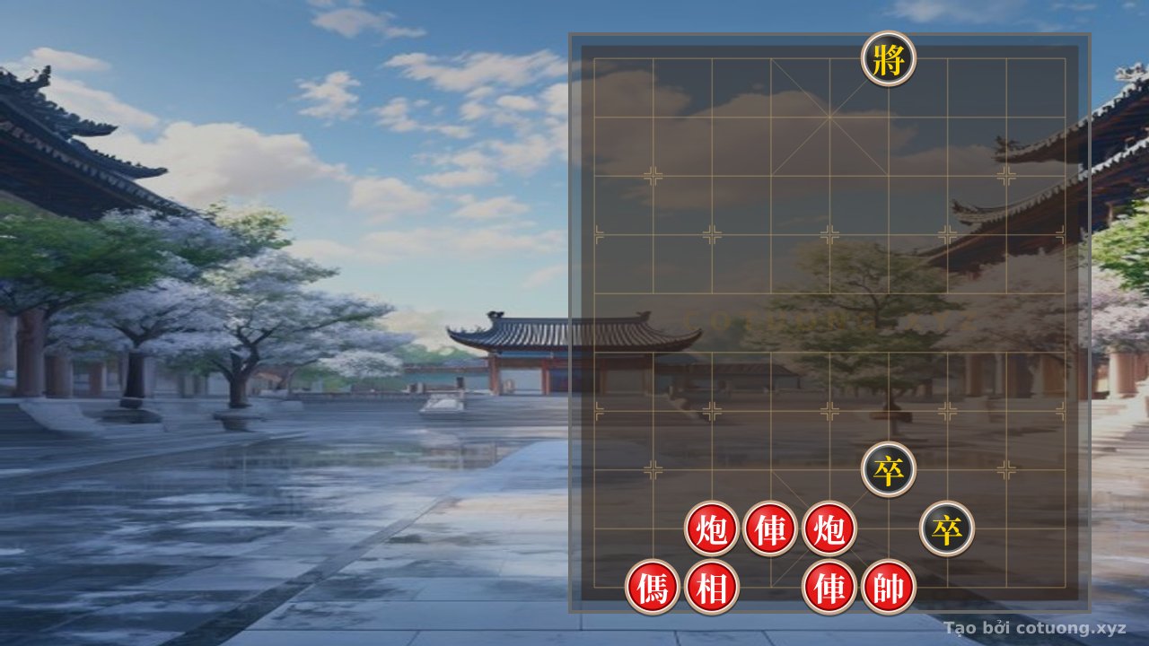 Thế cờ: Xiangqi: The Secret to Defeating Black's General on File 6 Rank 10 in the 'Chariot Rush' Formation — Cờ Tướng Online