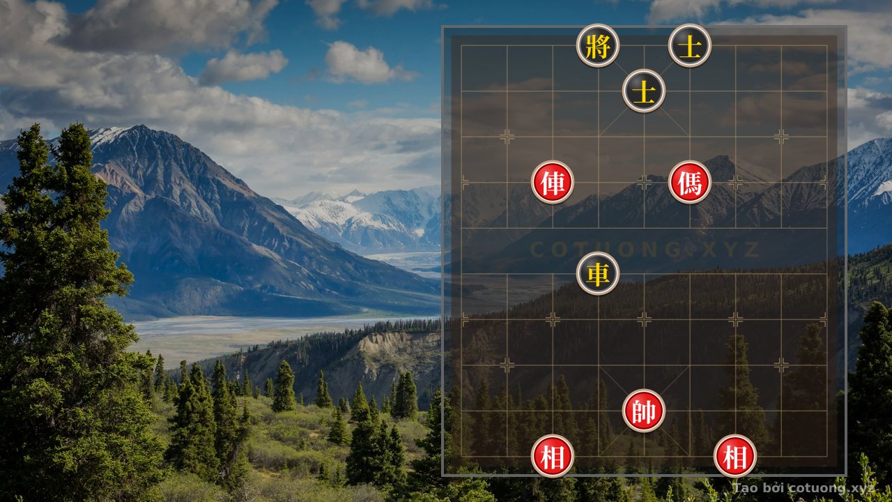 Thế cờ: Defensive Counterattack Strategy: Red Rook at 7-7 and Black Advisor at 5-9 — Cờ Tướng Online
