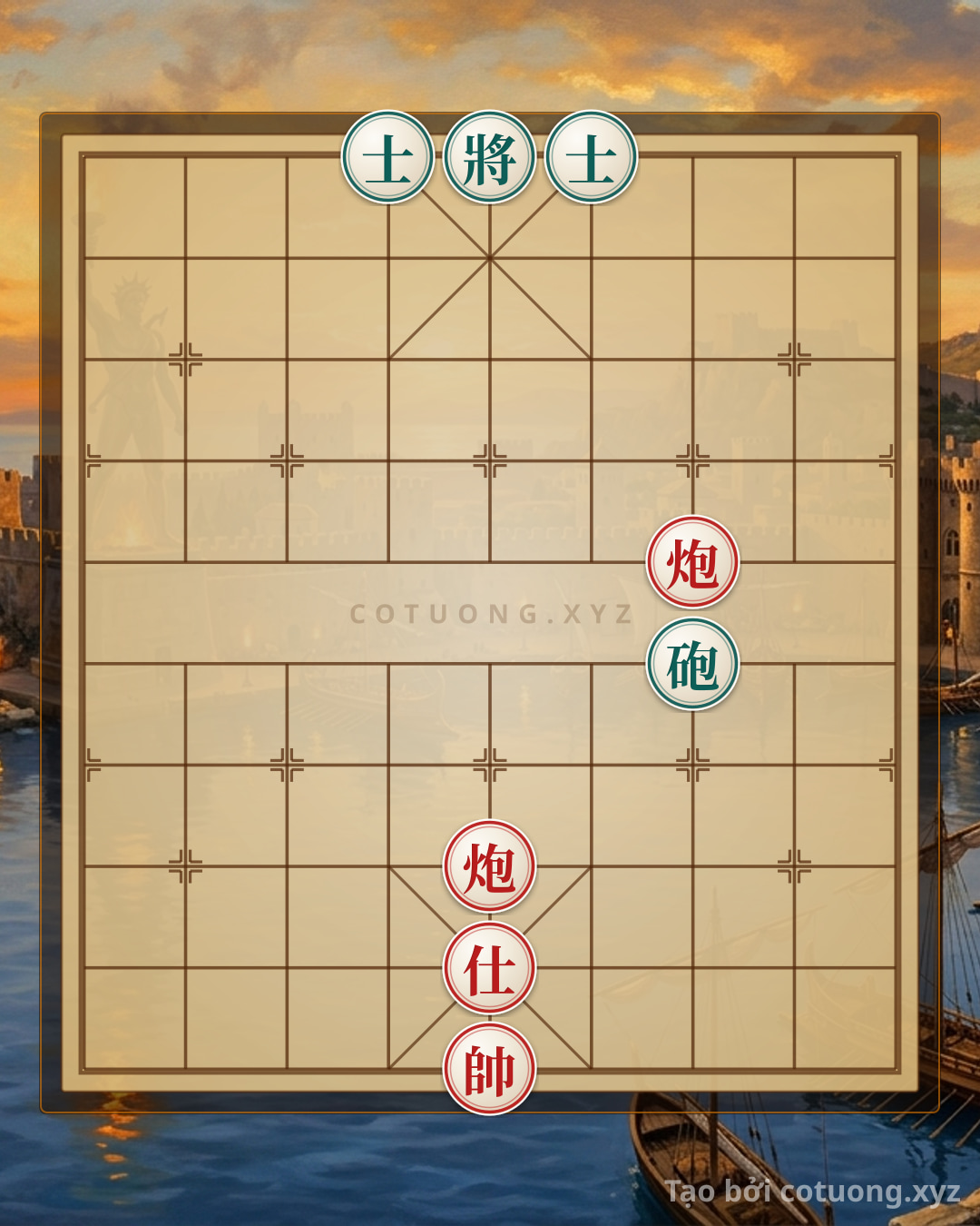 Challenge: The 'Red Cannon Empty' Formation - A Strong Defense Strategy for the Black Advisor - Can you solve it?