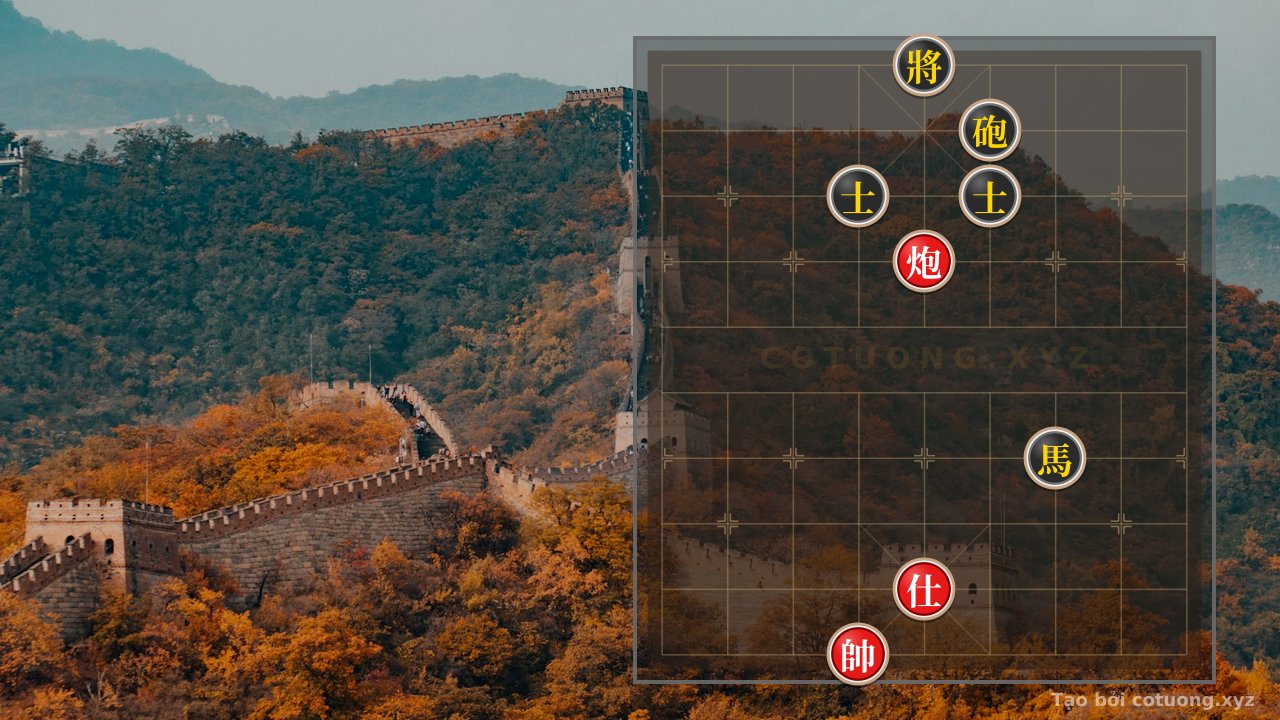Thế cờ: Red Cannon Trap on File 5, Rank 7: A Life-and-Death Strategy for Xiangqi Players — Cờ Tướng Online