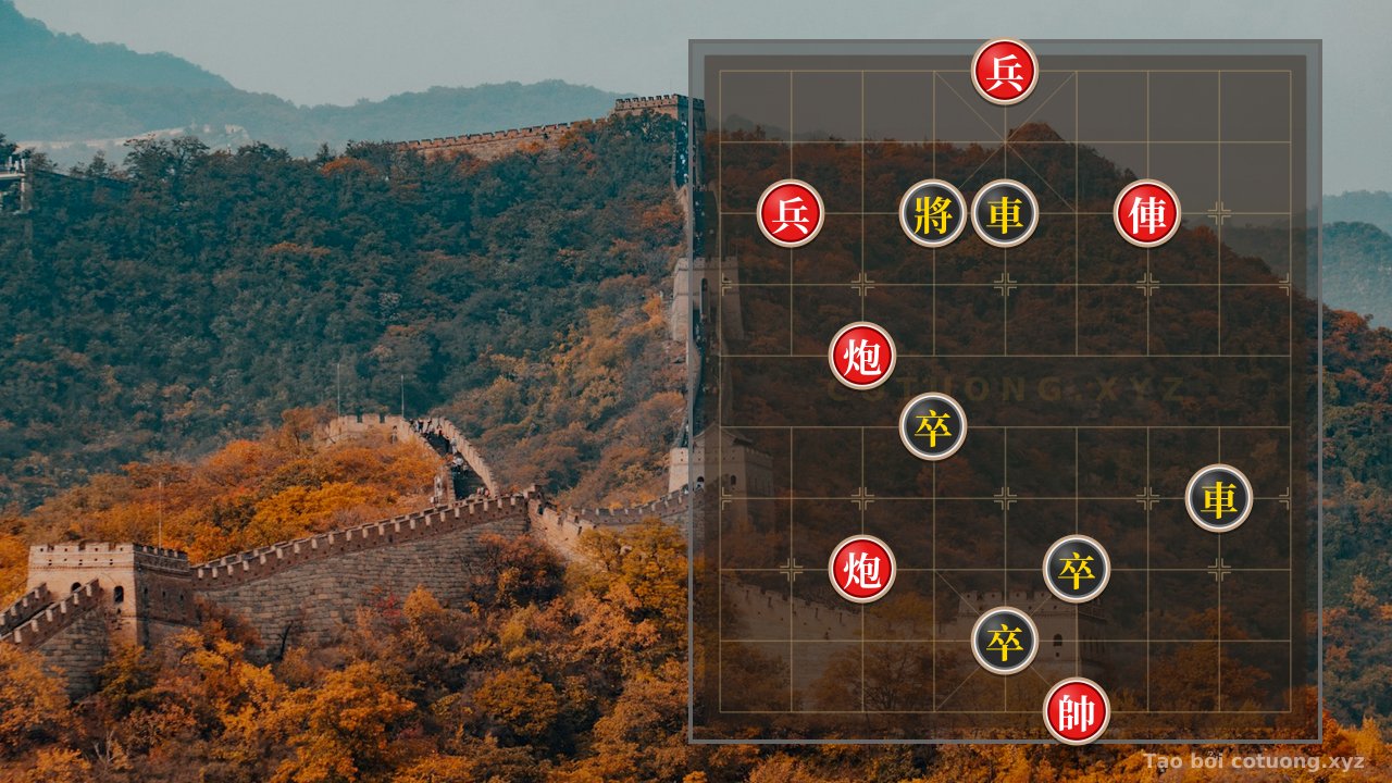 Thế cờ: The 'Black Defense, Red Counterattack' Chess Strategy - Defensive Tactics from a Weak Position — Cờ Tướng Online
