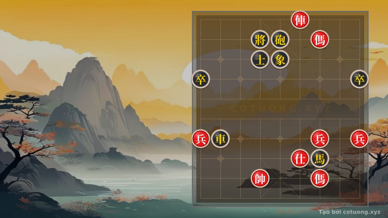 Thế cờ: The Ultimate Rook 2 Horse 3 Pawn Trap: How to Defeat Rook Cannon Horse 2 Pawn in Just 7 Moves — Cờ Tướng Online
