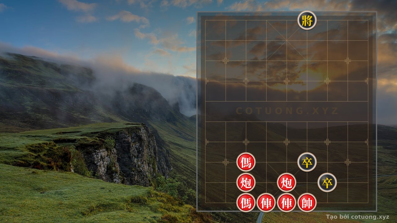 Thế cờ: Song Mã Đao Toái: Red General's Unexpected Advantage in 5 Moves — Cờ Tướng Online