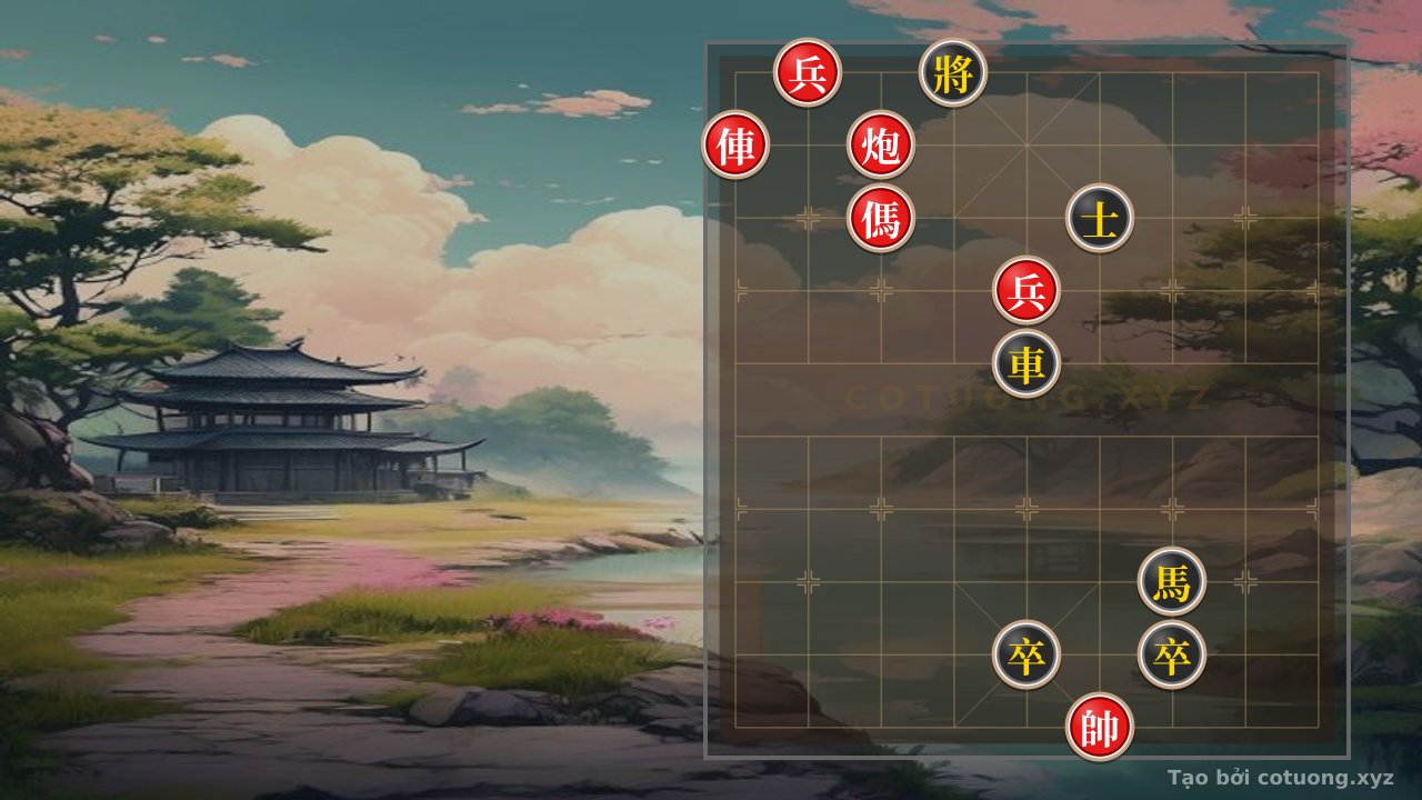 Thế cờ: Red General Chess: Red Chariot Rushes Straight, Red Cannon Bends Sideways - Fastest Checkmate Tactics — Cờ Tướng Online