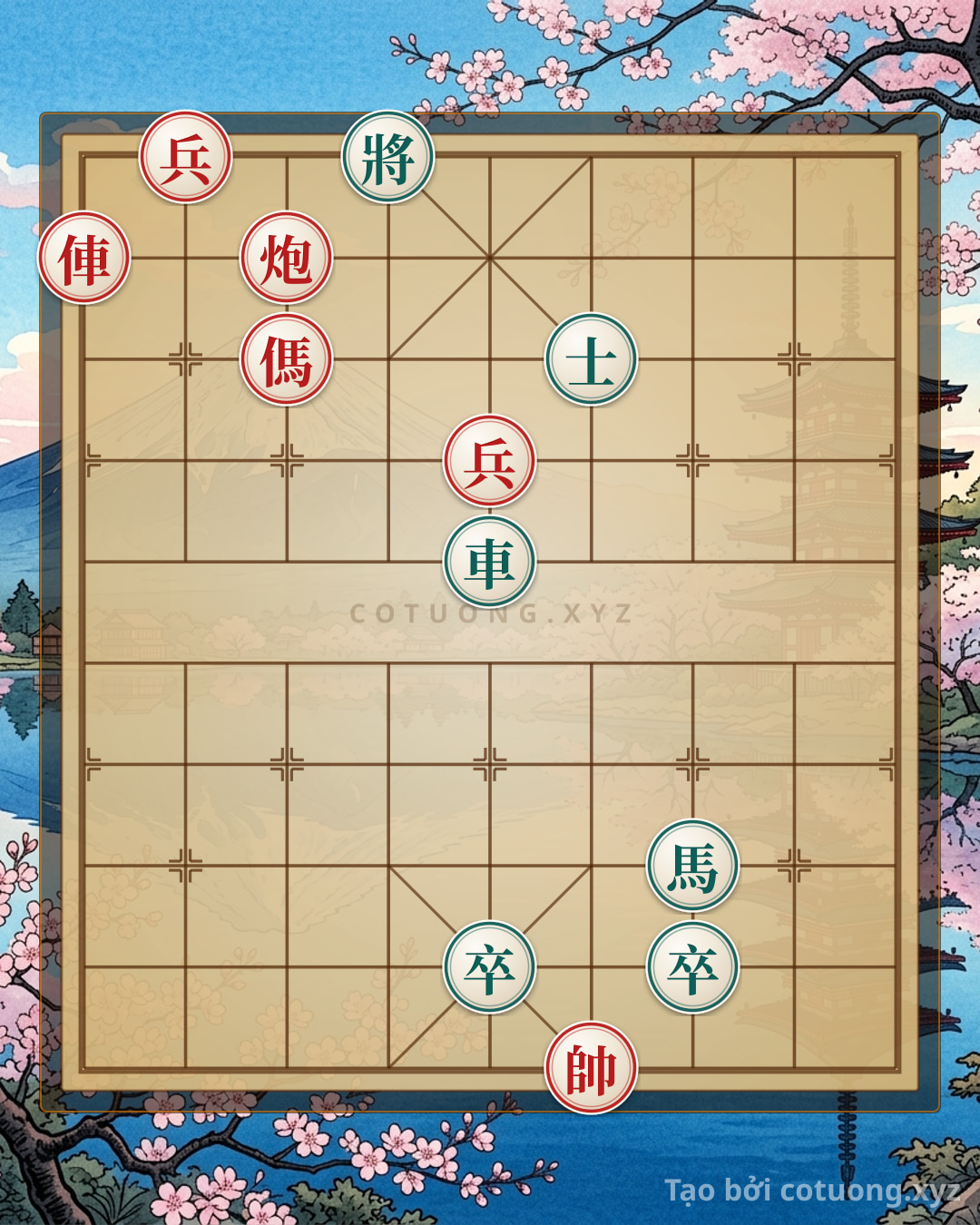 Challenge: Red General Chess: Red Chariot Rushes Straight, Red Cannon Bends Sideways - Fastest Checkmate Tactics - Can you solve it?